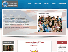 Tablet Screenshot of pacificnorthwestconsumercouncil.org